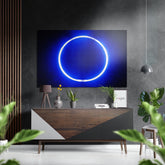 Ring Brushed Aluminium Dibond Wall Art.